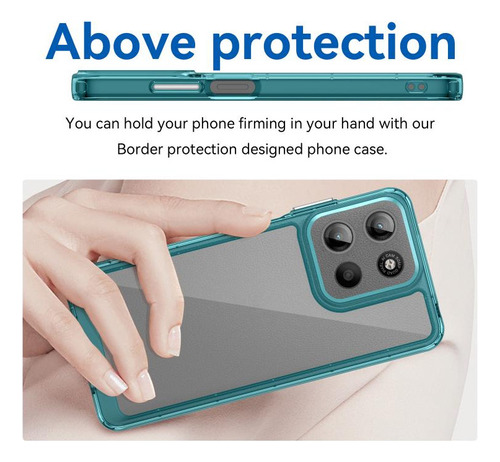 Funda De Acrílico Y Tpu Para Motorola Moto E15 Para Motorola