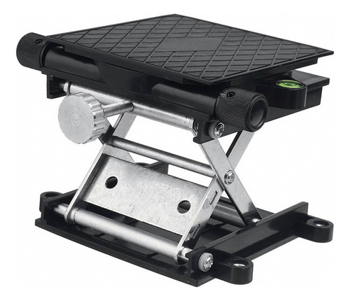 Mesa De Soporte Lab Lift De Aluminio Negro Con Nivelación Au
