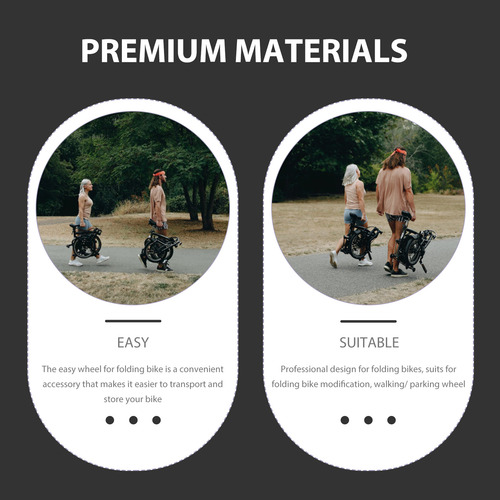 Ruedas De Bicicleta Plegables De Uso Diario, Pieza De Bicicl
