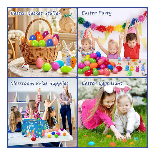 Toaper 160pcs Huevos De Pascua Prestados A Granel Con Huevos