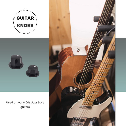 Perillas De Control De Volumen Y Audio De 6 Piezas Para Jazz