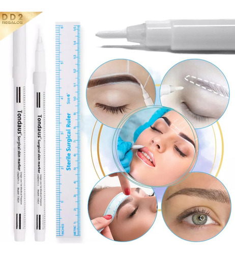 Marcador Fibra Para Cejas Microblading Tatuaje Perfilador