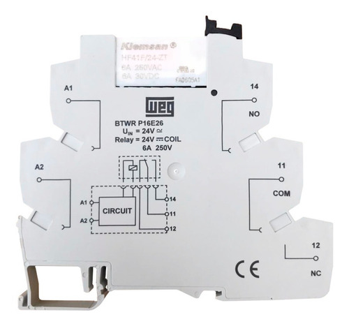 Borne Rele De Interface Btwr P16e26 Weg