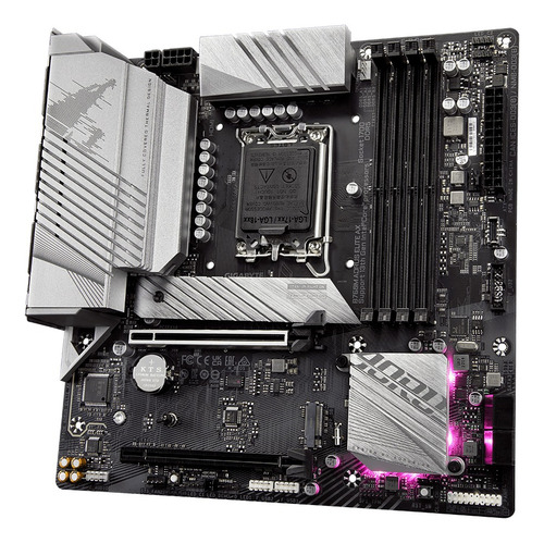 Placa-mãe Gigabyte B760m Aorus Elite Ax Lga1700 Ddr5 preta