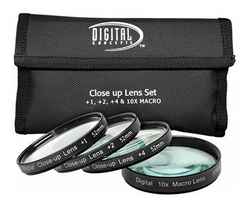 Kit Filtros Lente 52mm Close-up Digital Concepts