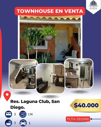Tanny Padrón Vende Bello Townhouse Res.laguna Club San Diego
