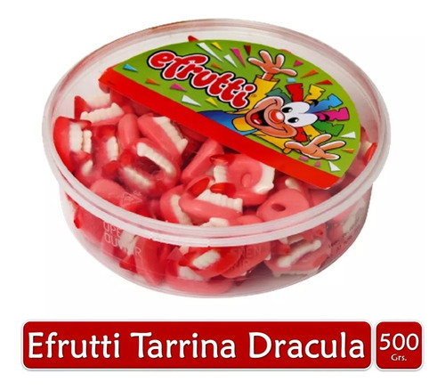 Gomitas Efrutti Tarrina Colmillos Dracula Dulces X500grs