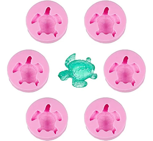 10pcs Molde Resina Tortuga Marina Molde Silicona 3d Animales