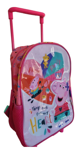 Mochila Infantil Peppa Pig Corazon Carro 12 Pulgadas 55401