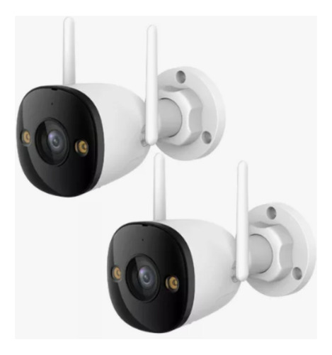 Kit 2 Camara Ip Wifi Imou 3k 5mp Audio Full Color Exterior Blanco