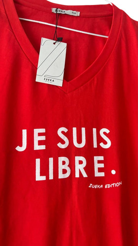 Remera Zueka Je Suis Para Mujer - Estilo Y Comodidad