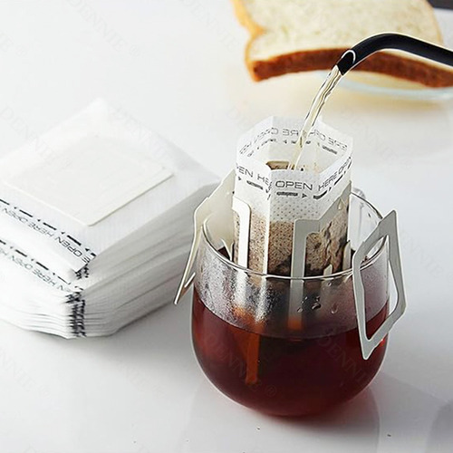 Bolsa De Papel De Filtro De Café Portátil De 50 Piezas Para