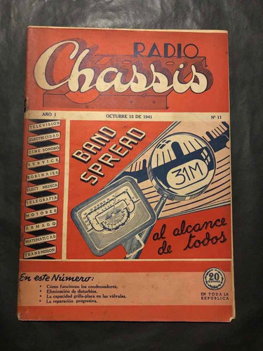 Antigua Revista Radio Chassis Numero 11. 53735