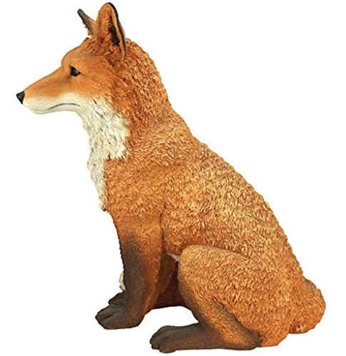 Diseño Toscano Simon The Fox Garden Statue 18 Pulgadas Polyr