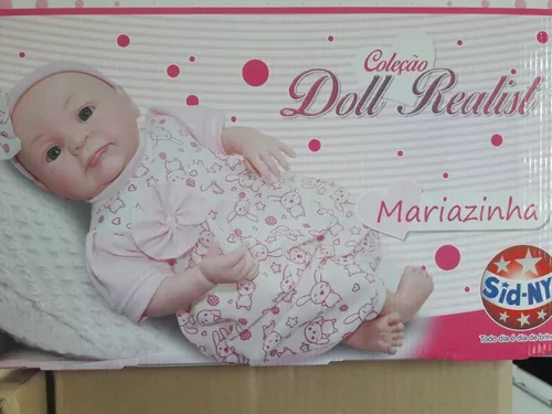 Boneca Bebê Reborn Mariazinha Original Sid-Nyl