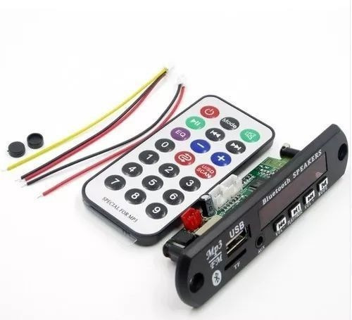 Placa Decodificador Usb P/ Caixa Ativa Mp3 Fm Aux Bluetooth