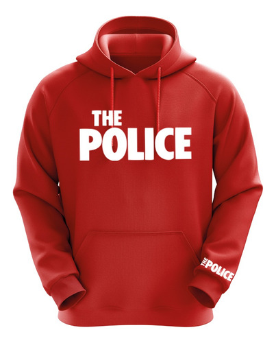 Polerón Rojo The Police Diseño 1