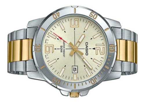 Reloj Casio Hombre Mtp-vd01sg-9bv, Acero,combinado,natacion