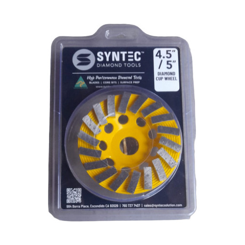 Syntec Disco Copa Diamante 4 1/2 - 5 Desbaste 5/8-7/8