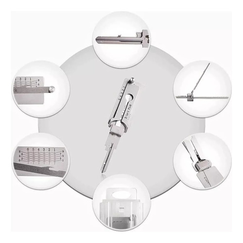 Herramienta Decodificadora De Llaves De Acero Inoxidable 2 E