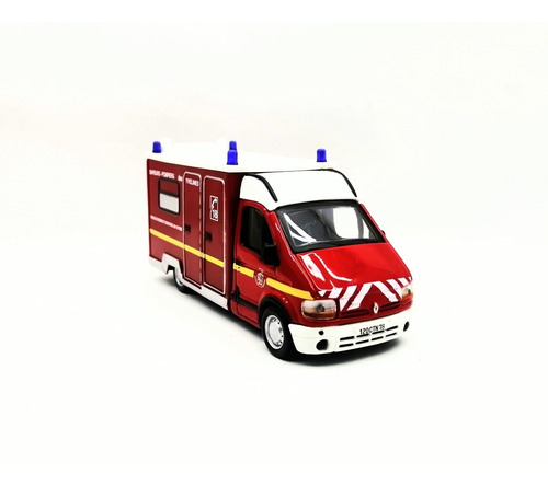 Carro De Colección A Escala Ambulancia Bomberos Burago 1/50 