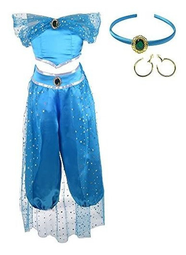 Disfraz Talla 10|12 Para Niña De Princesa Árabe Con
