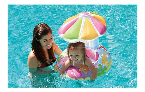 Imagen 3 de 5 de Bote Inflable Para Bebe Con Techo