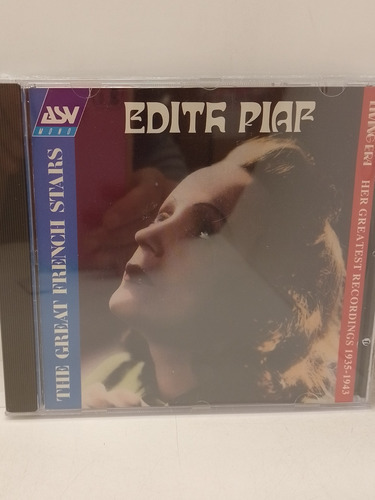 Edith Piaf The Great French Stars Cd Nuevo 