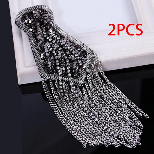 Broches De Diamantes De Imitación De Metal Con Charretera