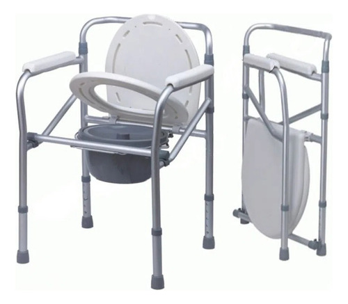 Silla Sanitaria Elevador Baño Plegable Regulable Reforzada