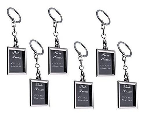 Luoem 6pcs Foto Marco Keychain Set Mini Foto Marco X5l6p