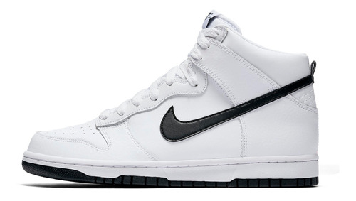 Zapatillas Nike Dunk Hi White/black Urbano 904233-103   