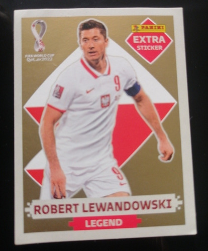 Extra Stikers Gold Lewandosky Panini Original