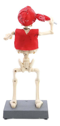 Enfeite Halloween Esqueleto Roqueiro Que Canta E Dança 35 Cm