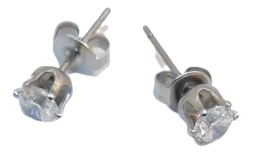 Aros Acero Quirúrgico Grifas Con Cubic Zircon 5mm