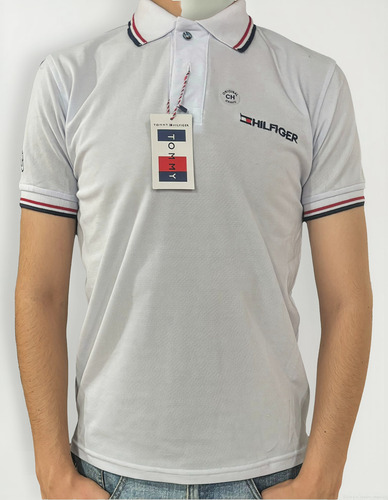 Playera Polo Tommy Para Hombre Con Logo Bordado Y Tela Piqué