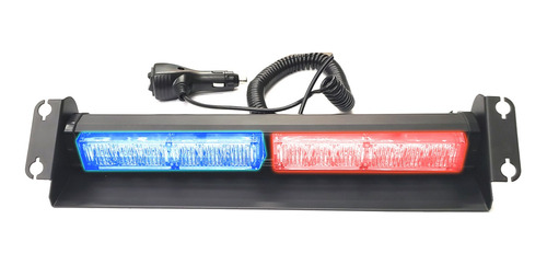 Barral 12 Led Rojo Azul Ambulancia 9-30 Volts Destellante