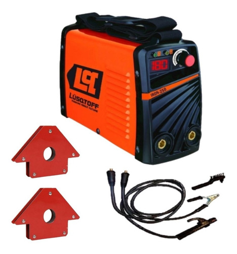 Imagen 1 de 10 de Soldadora Inverter Lusqtoff Iron 250 Electrodo Mma 180a
