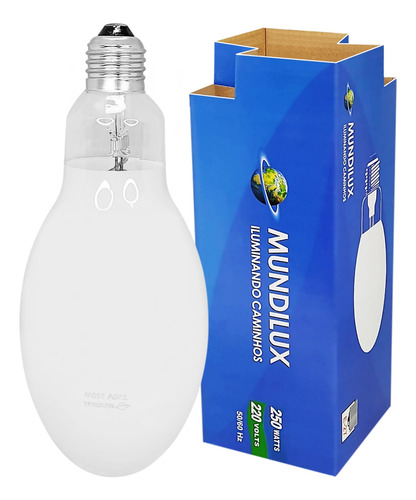 Lampada De Descarga Ovoide Vapor Mista 250w E27