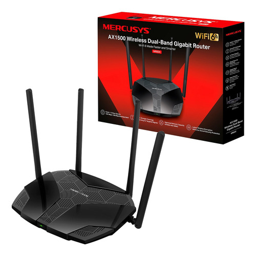 Router Mercusys Mr60x Ax1500 Dual Band 5ghz 2.4ghz Bagc