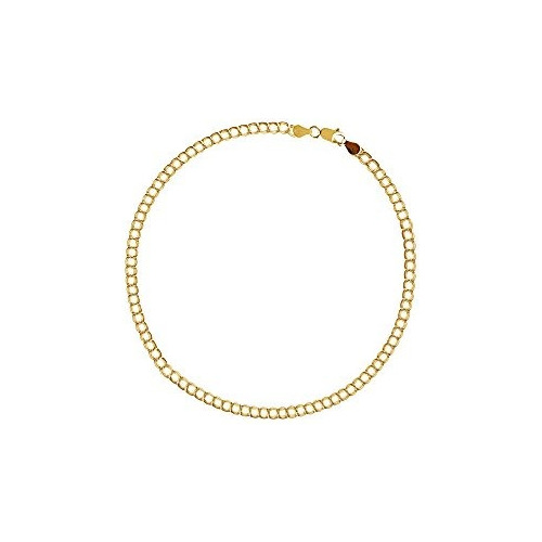 10k Pulsera De Eslabones De Oro Amarillo Real Solido 7 Pulga