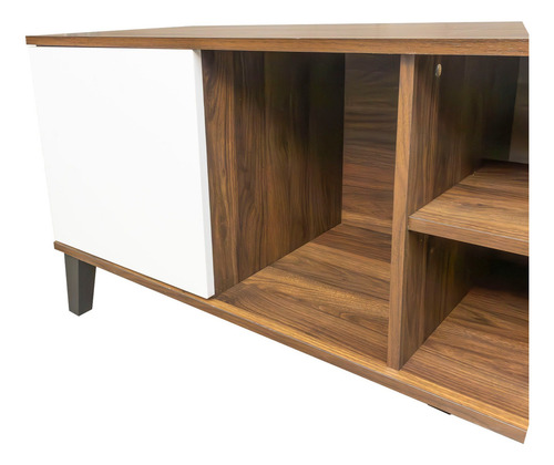 Mesa De Tv Moderno Bossa Galt Café Color Marrón