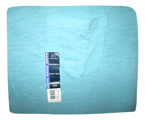 Camiseta Azul Claro Casual Cuello Redondo Talla 2xl George