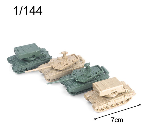 De 4 Piezas, Modelo 1:144, Tanque Pesado 4d Para Favores De