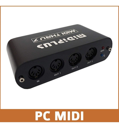 Imagen 4 de 10 de Promo Midiplus Midi Thru Interfaz Midi 7 Midi Out 1 Midi In