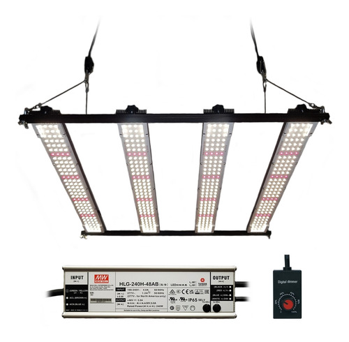 Imagem 1 de 10 de Quantum Bar 240w Samsung Lm301h 3500k + Red 660nm Jardim 420