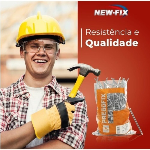 10 Kg De Prego Polido C/cabeca Pregofix 17x21 C/ 1kg
