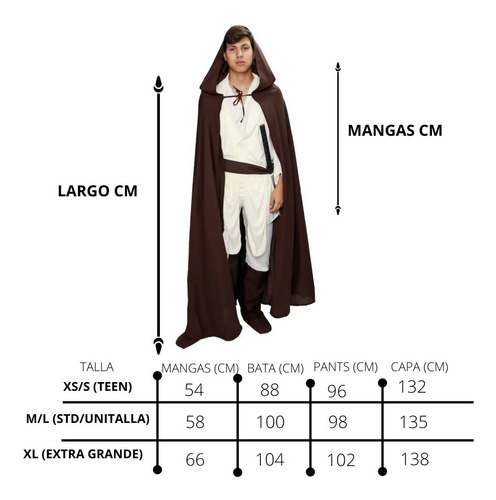 Imagen 2 de 8 de Disfraz Star Wars Jedi Deluxe Adulto