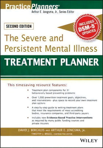 The Severe And Persistent Mental Illness Treatment Planner, De Arthur E. Jongsma. Editorial John Wiley Sons Inc, Tapa Blanda En Inglés