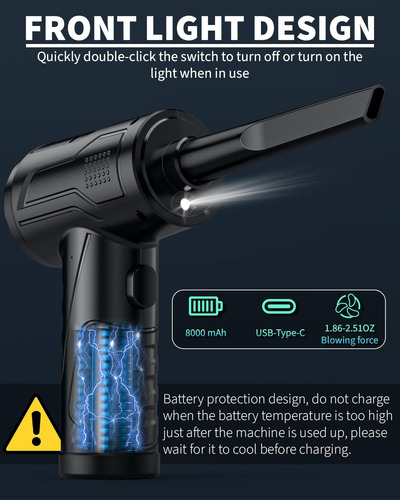 Potente Plumero De Aire Comprimido Para Limpieza Profunda, R